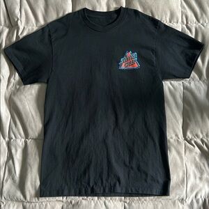 Santa Cruz men’s black t-shirt red blue triangle graphic size medium like new